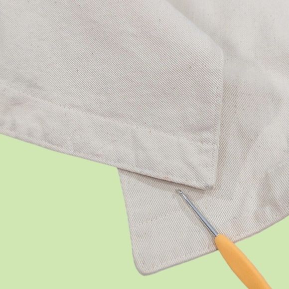 VTG ORVIS‎ blazer L Women Cotton Denim Ivory Single Button - Picture 8 of 8